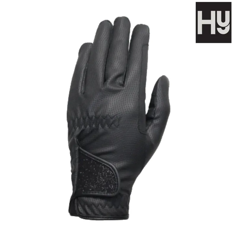 Hy Equestrian Roka Riding Gloves - Black